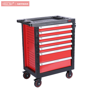 CD-3070 new design professional steel tool cabinet / tool trolley with 7 drawers